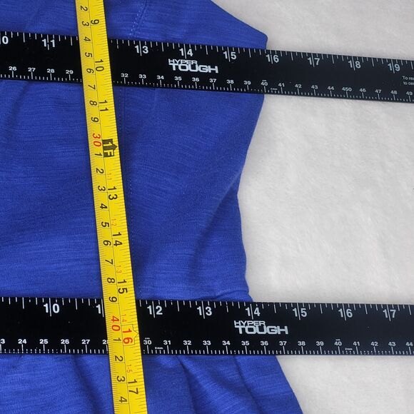 Madewell Cobalt Blue Verse Ponte Sleeveless Dress Pockets Preppy Classy Small - Picture 9 of 10